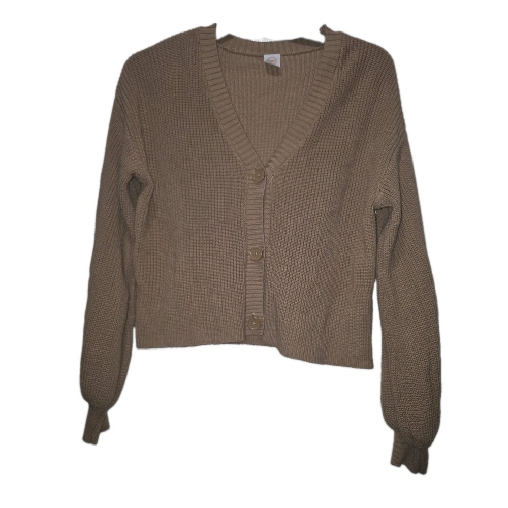 Wonder Nation XL 14-16 Plus Cropped Cardigan Cozy Preppy Girl Core Knit